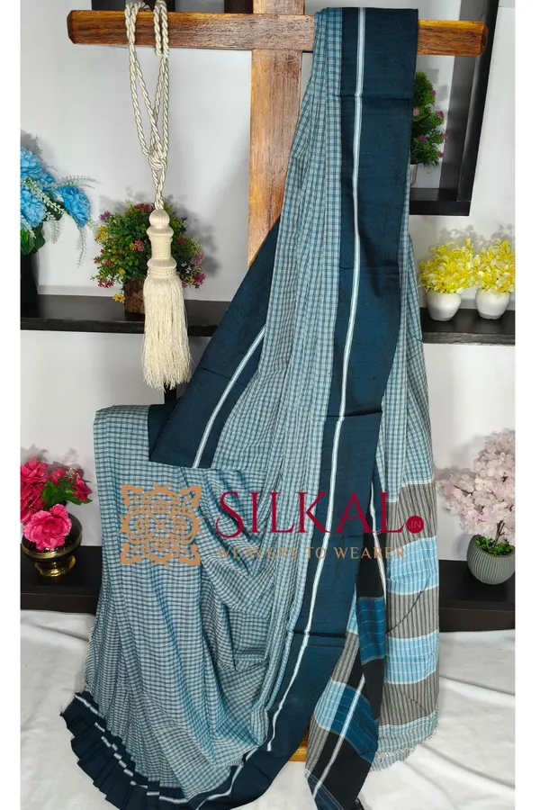 Patteda_Anchu_Pure_Cotton_Handloom_Saree_SKL04324
