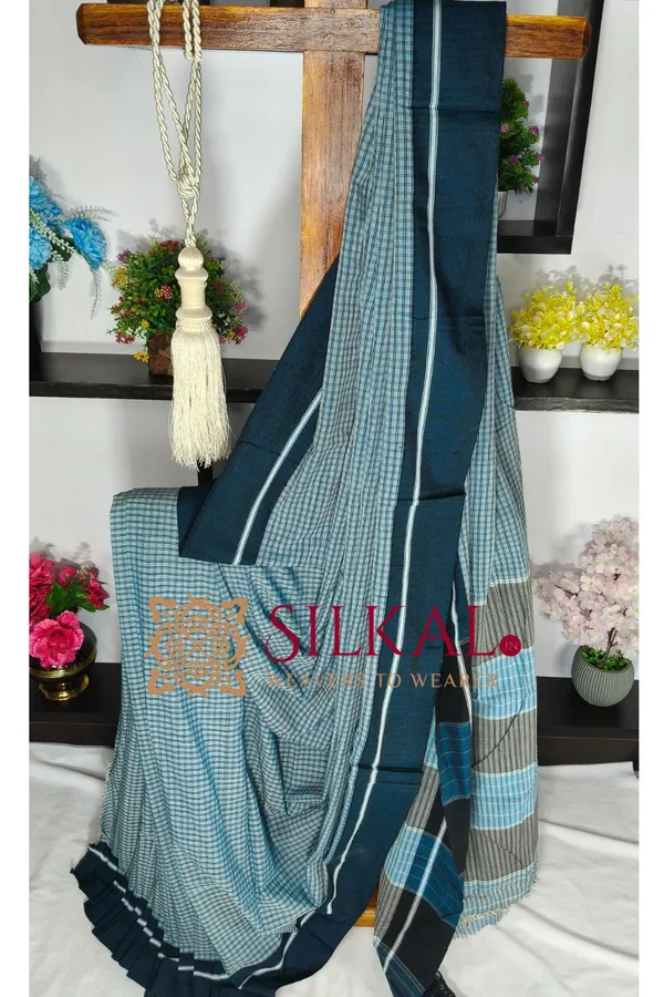 Patteda_Anchu_Pure_Cotton_Handloom_Saree_SKL04324