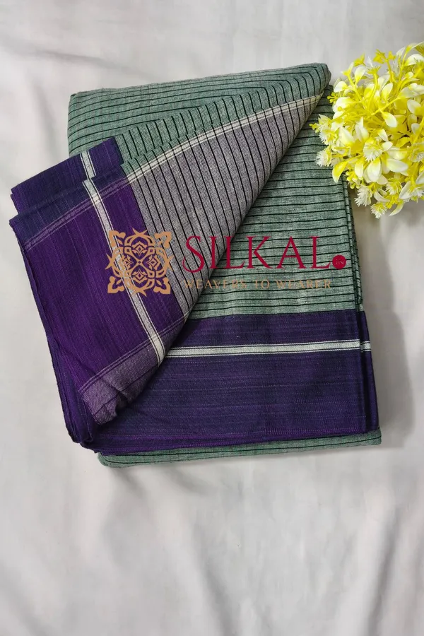 Patteda_Anchu_Pure_Cotton_Handloom_Saree_SKL04325