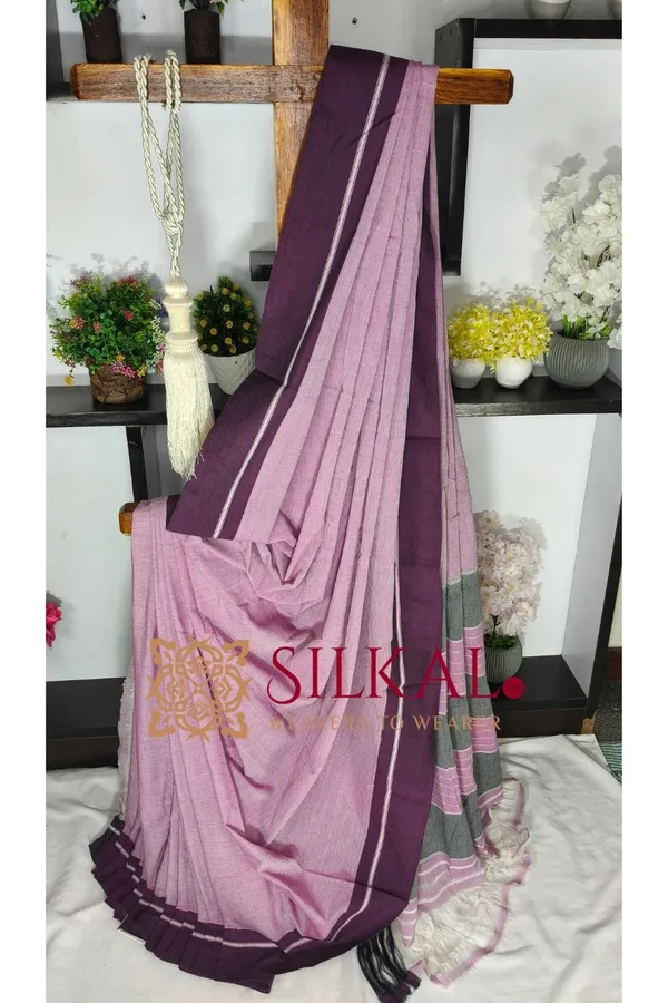 Patteda_Anchu_Pure_Cotton_Handloom_Saree_SKL04326