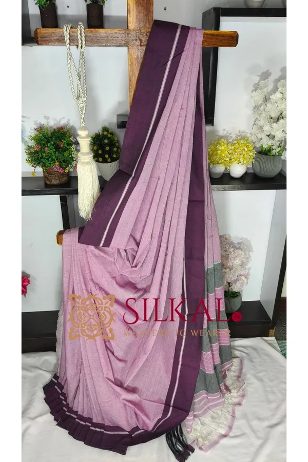 Patteda_Anchu_Pure_Cotton_Handloom_Saree_SKL04326