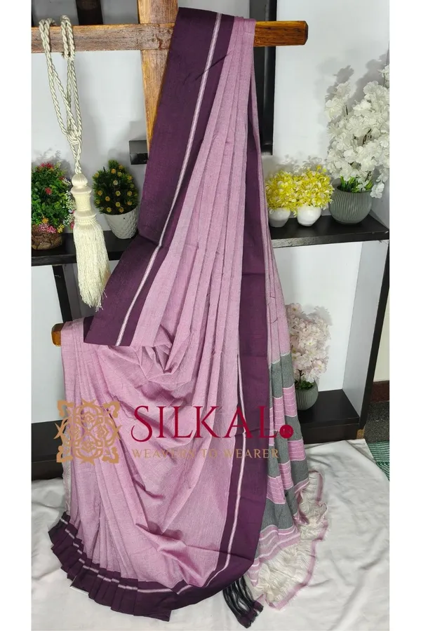 Patteda_Anchu_Pure_Cotton_Handloom_Saree_SKL04326