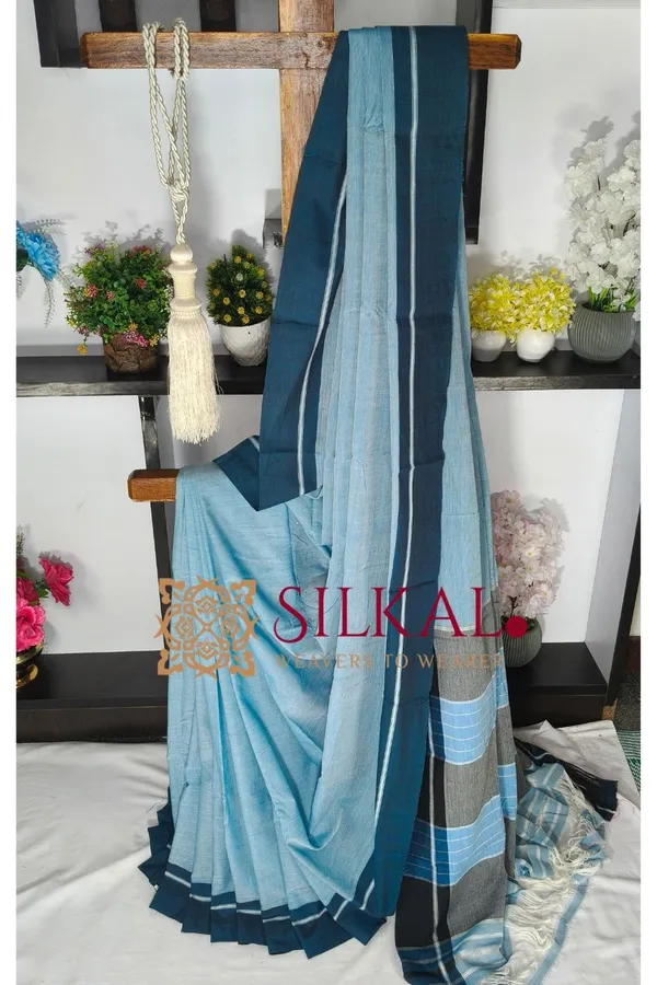 Patteda_Anchu_Pure_Cotton_Handloom_Saree_SKL04327
