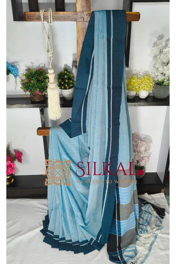 Patteda_Anchu_Pure_Cotton_Handloom_Saree_SKL04327