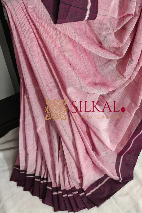 Patteda_Anchu_Pure_Cotton_Handloom_Saree_SKL04334