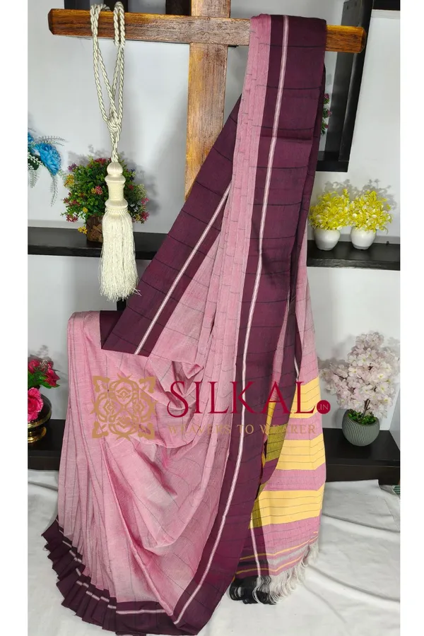 Patteda_Anchu_Pure_Cotton_Handloom_Saree_SKL04334