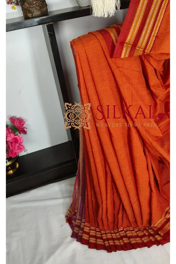 Patteda_Anchu_Pure_Cotton_Handloom_Saree_SKL04347