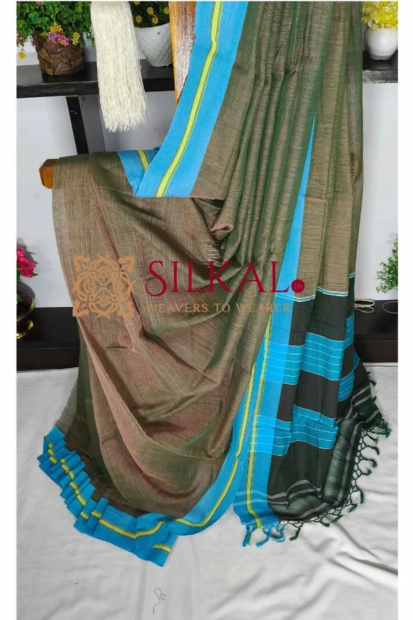 Patteda_Anchu_Pure_Cotton_Handloom_Saree_SKL04349