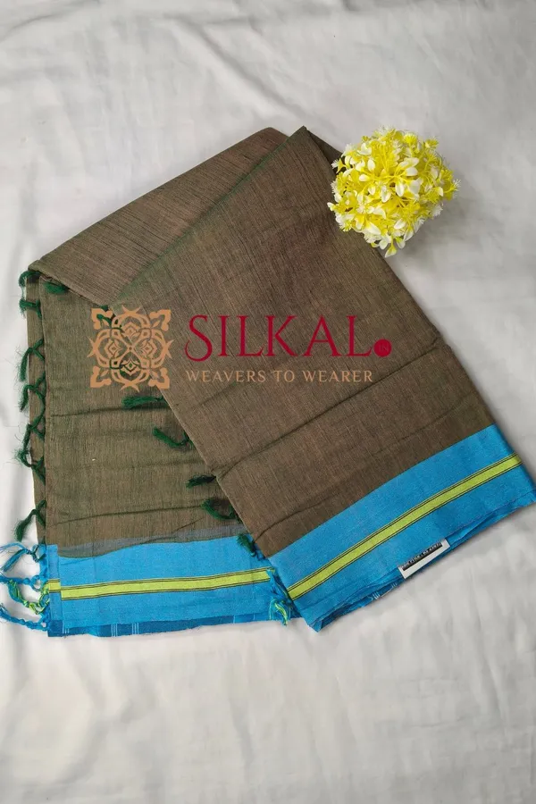 Patteda_Anchu_Pure_Cotton_Handloom_Saree_SKL04349