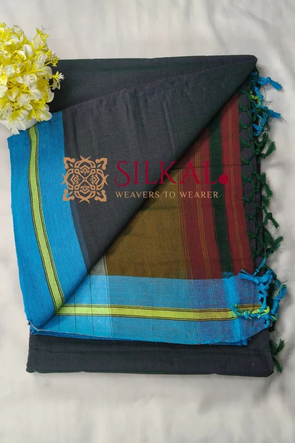 Patteda_Anchu_Pure_Cotton_Handloom_Saree_SKL04350