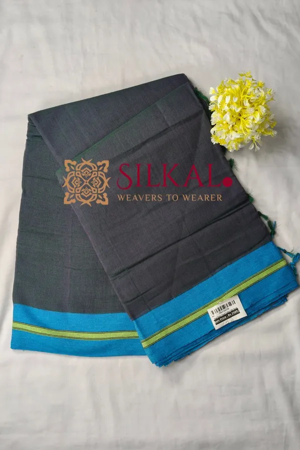 Patteda_Anchu_Pure_Cotton_Handloom_Saree_SKL04350