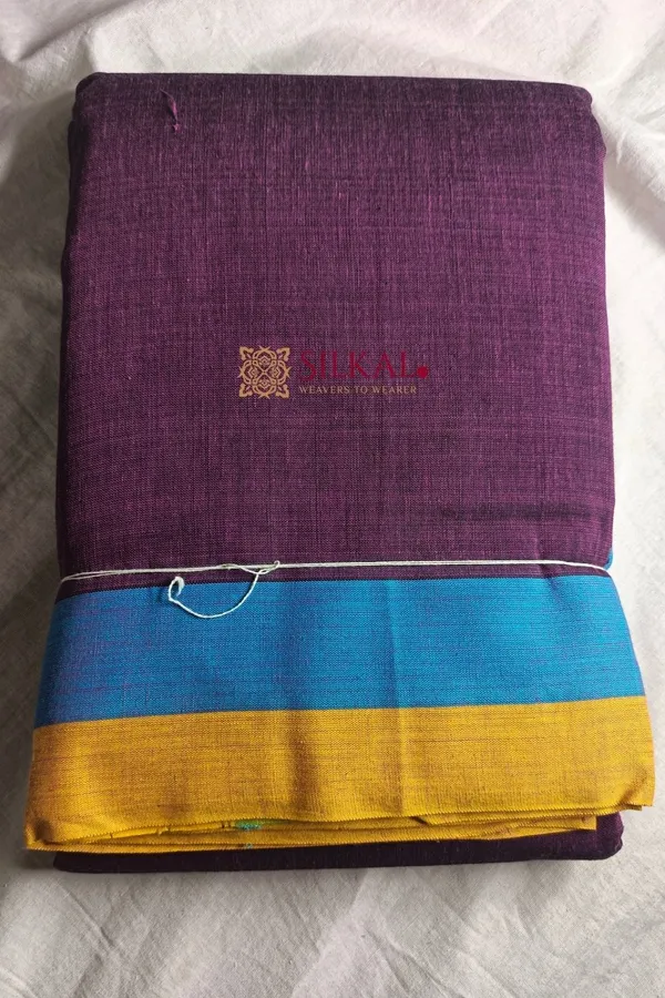 Patteda_Anchu_Pure_Cotton_Handloom_Saree_Saree_Code-_SKL1287