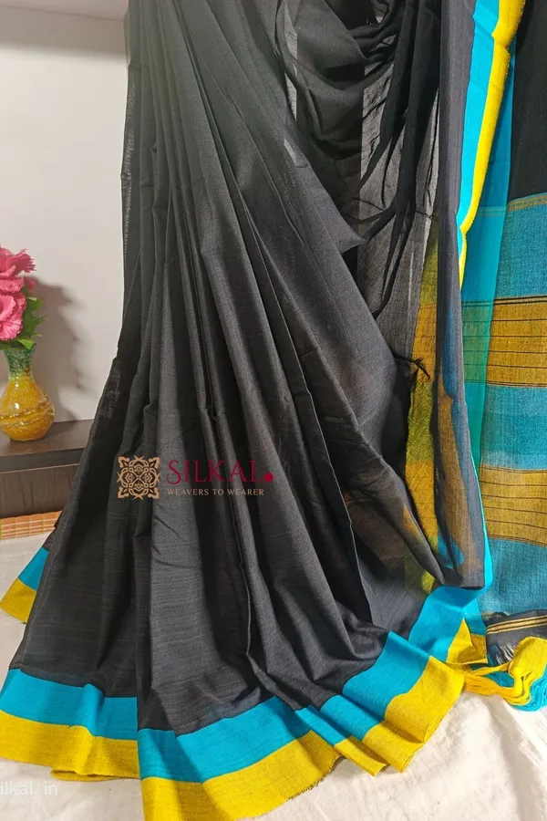 Patteda_Anchu_Pure_Cotton_Handloom_Saree_Saree_Code-_SKL1729
