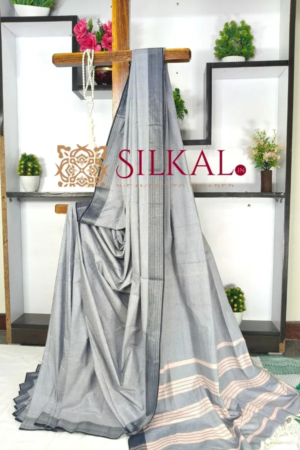 Patteda_Anchu_Pure_Cotton_Saree_SKL03590