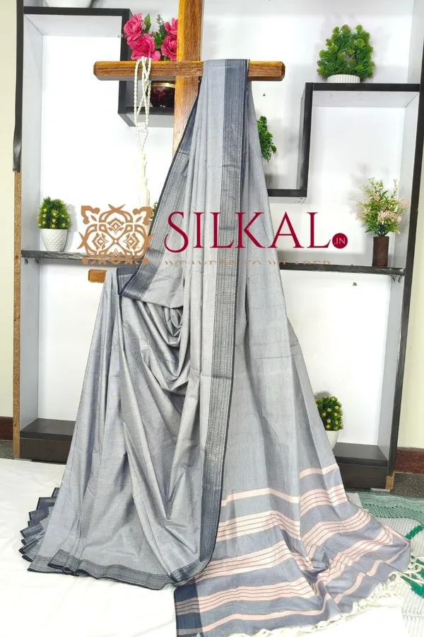 Patteda_Anchu_Pure_Cotton_Saree_SKL03590