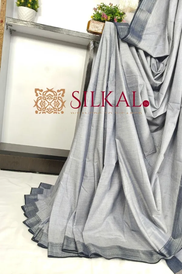 Patteda_Anchu_Pure_Cotton_Saree_SKL03590
