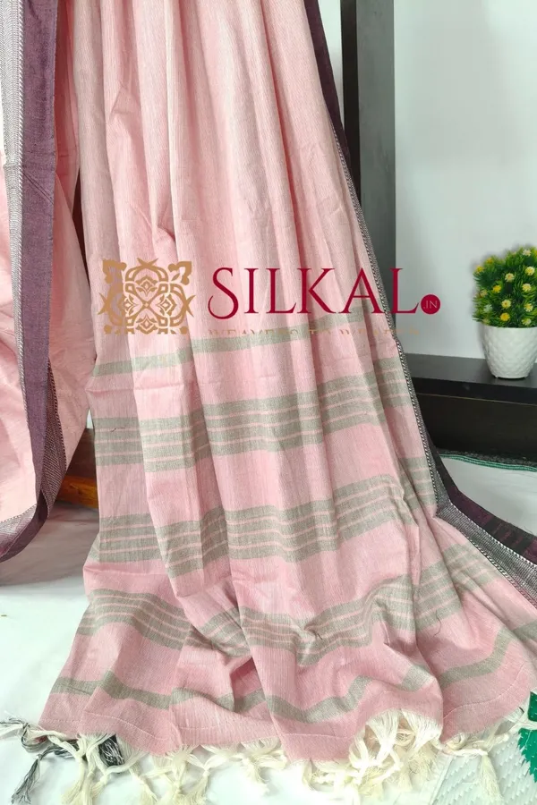 Patteda_Anchu_Pure_Cotton_Saree_SKL03592
