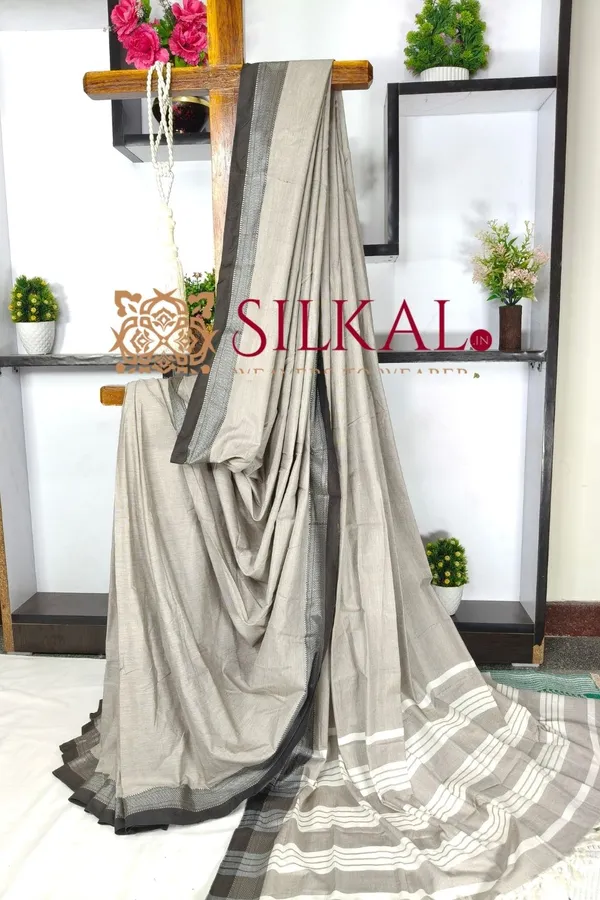 Patteda_Anchu_Pure_Cotton_Saree_SKL03593
