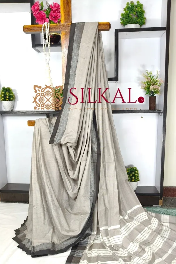 Patteda_Anchu_Pure_Cotton_Saree_SKL03593
