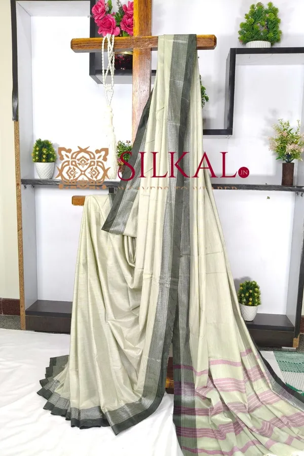 Patteda_Anchu_Pure_Cotton_Saree_SKL03597