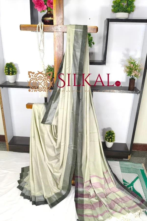 Patteda_Anchu_Pure_Cotton_Saree_SKL03597