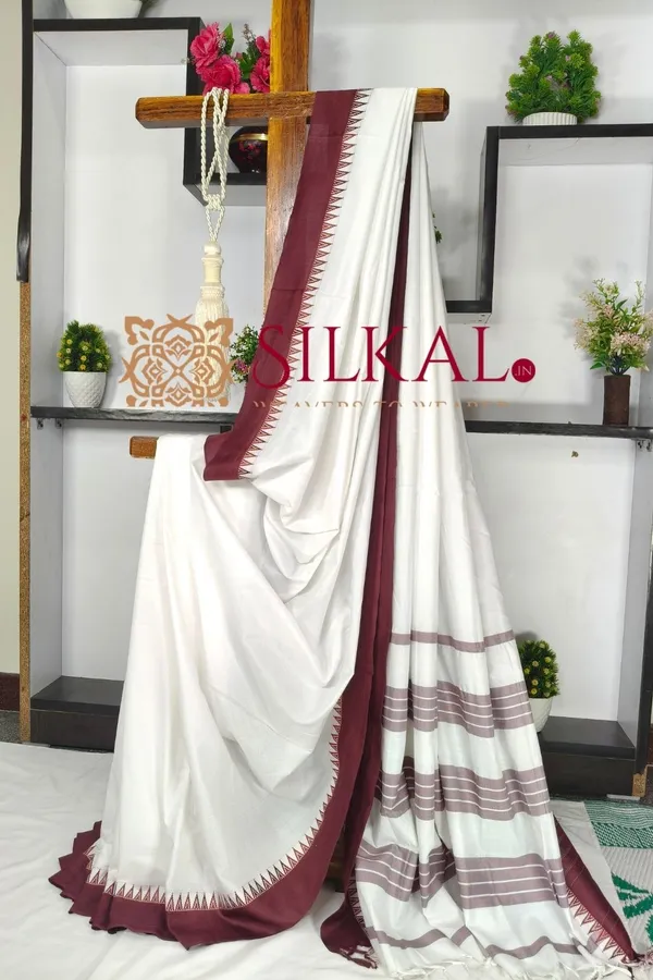 Patteda_Anchu_Pure_Cotton_Saree_SKL03598