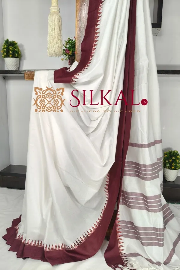 Patteda_Anchu_Pure_Cotton_Saree_SKL03598