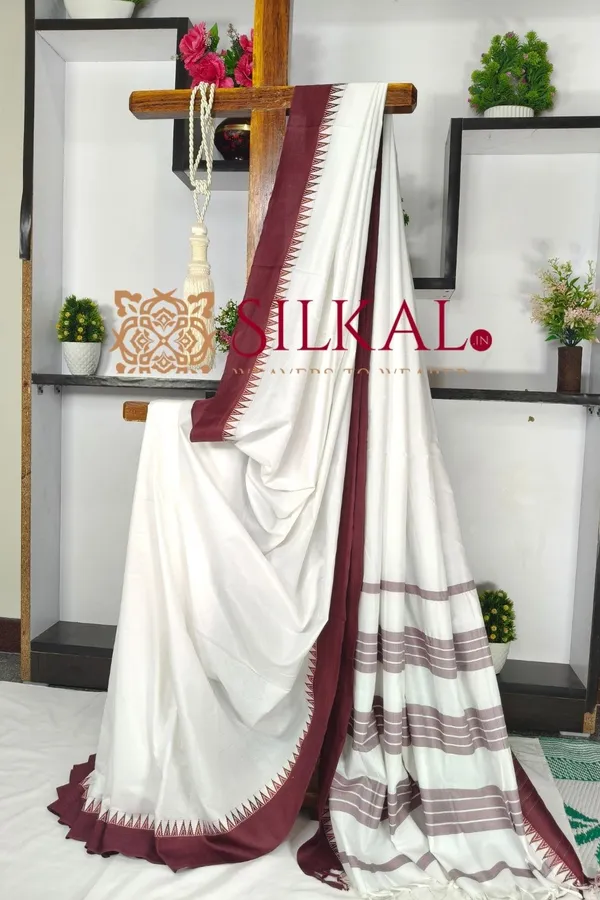 Patteda_Anchu_Pure_Cotton_Saree_SKL03598