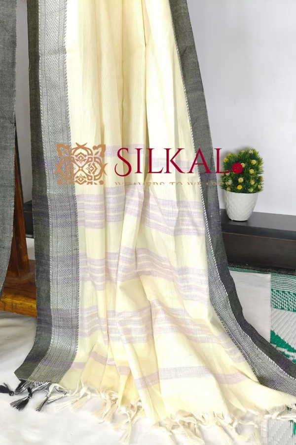 Patteda_Anchu_Pure_Cotton_Saree_SKL03599
