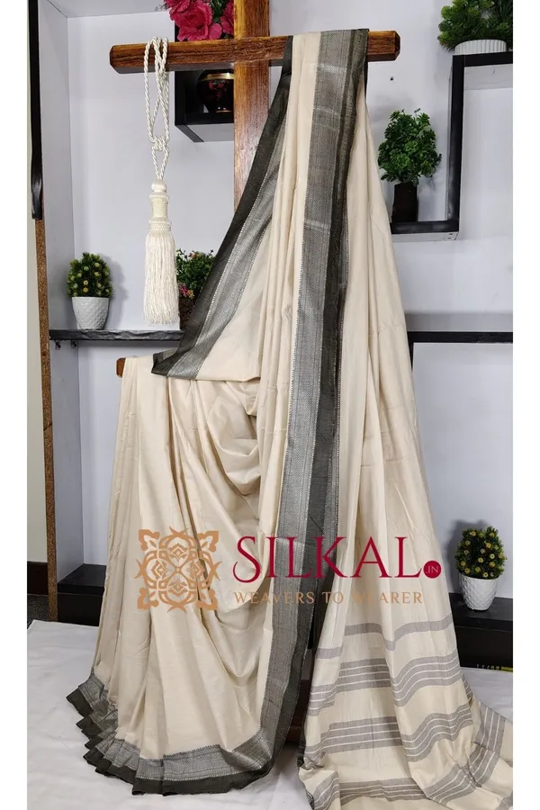 Patteda_Anchu_Pure_Cotton_Saree_SKL03600