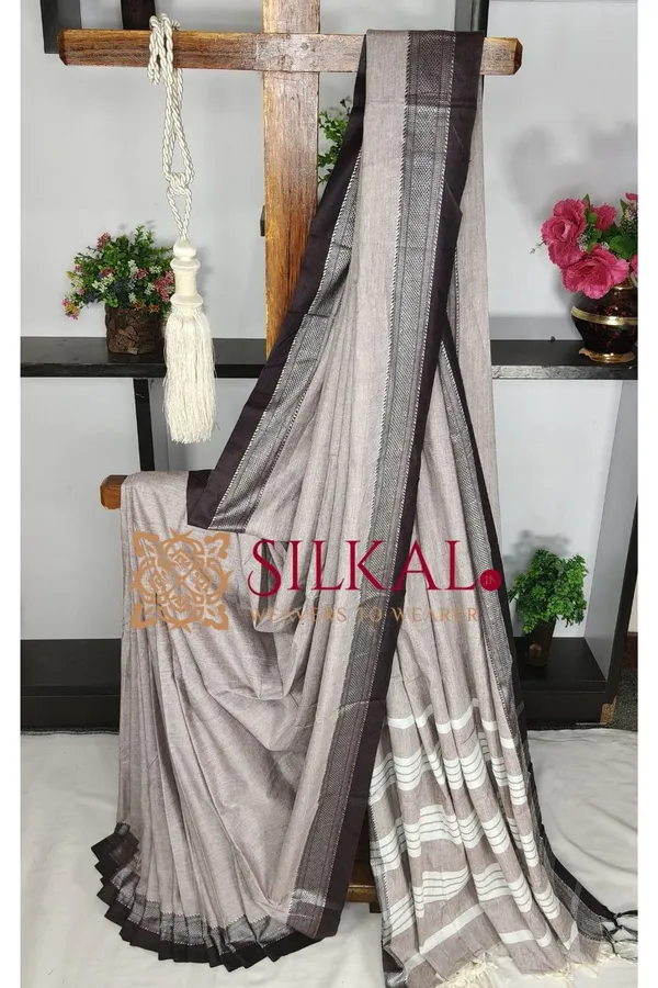 Patteda_Anchu_Pure_Cotton_Saree_SKL03682