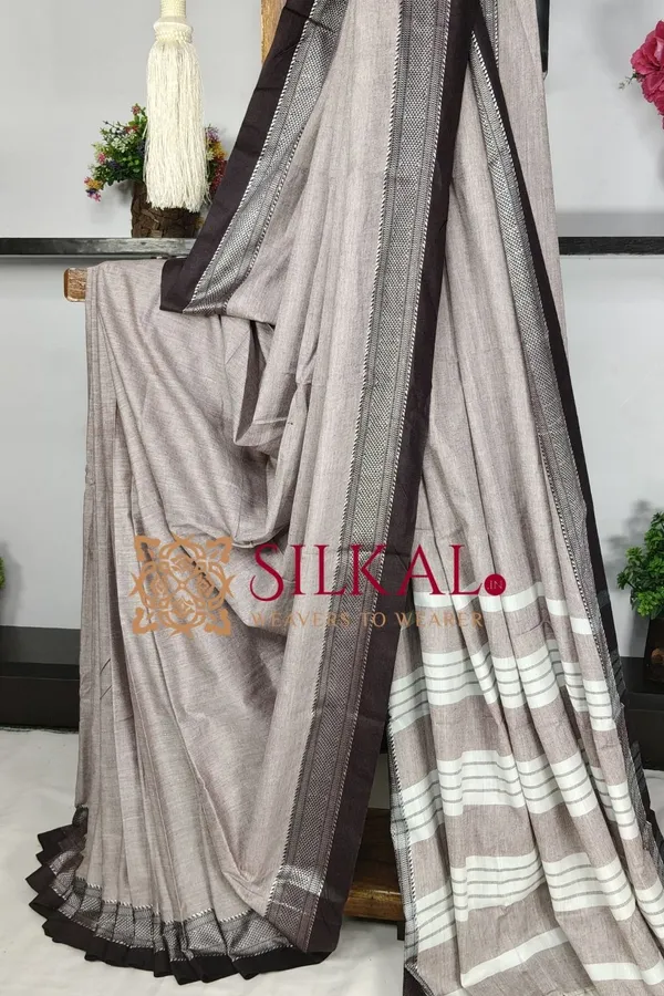Patteda_Anchu_Pure_Cotton_Saree_SKL03682