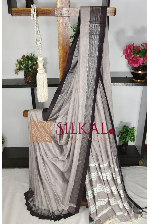 Patteda_Anchu_Pure_Cotton_Saree_SKL03682