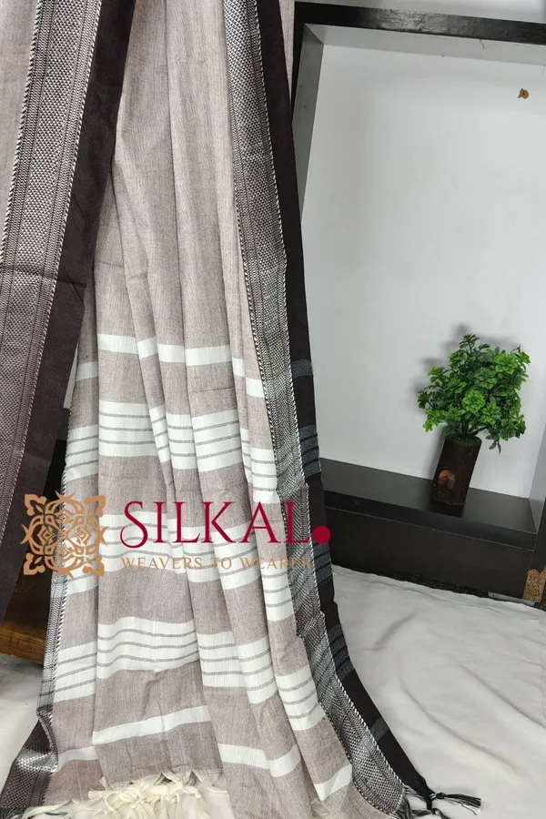 Patteda_Anchu_Pure_Cotton_Saree_SKL03682