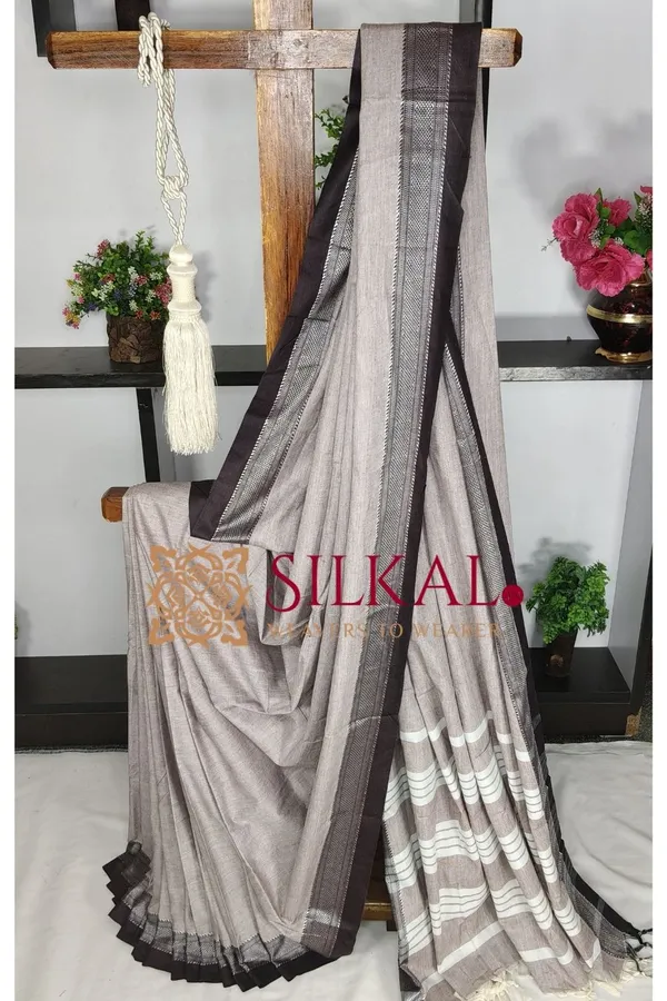 Patteda_Anchu_Pure_Cotton_Saree_SKL03682