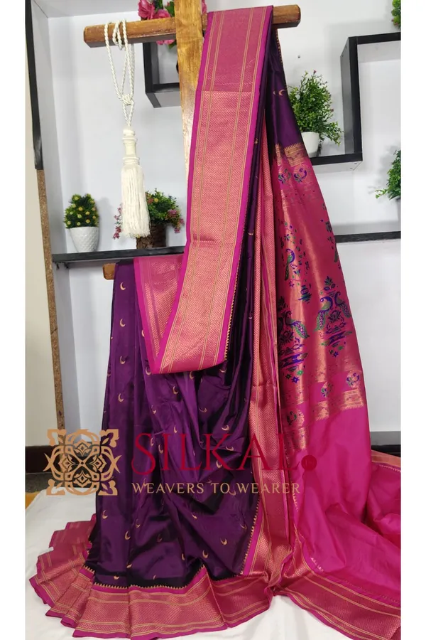Royal_Paithani_Jari_Butta_Soft_Silk_Saree_SKL03426