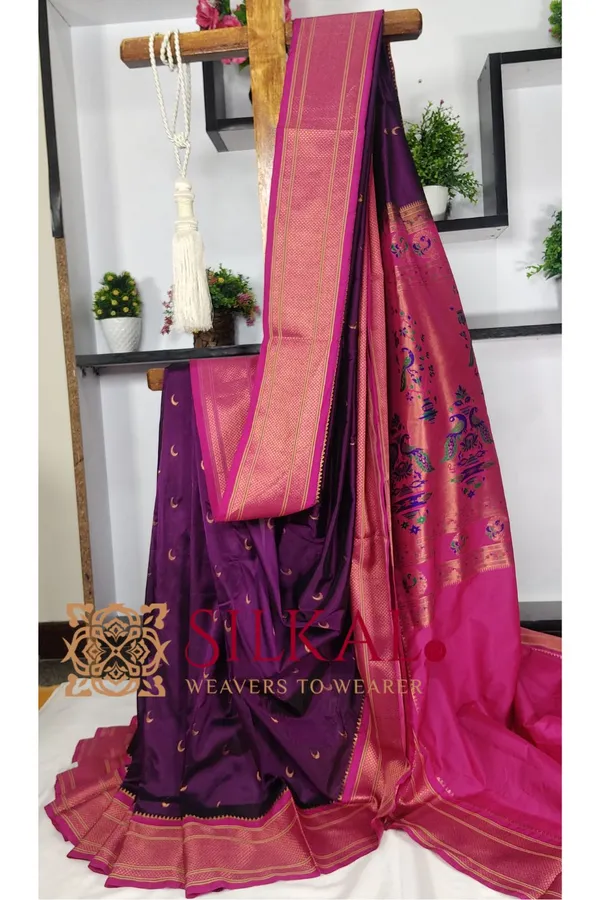 Royal_Paithani_Jari_Butta_Soft_Silk_Saree_SKL03426