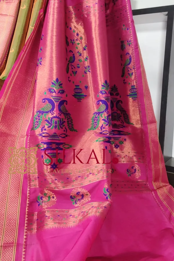 Royal_Paithani_Jari_Butta_Soft_Silk_Saree_SKL03428