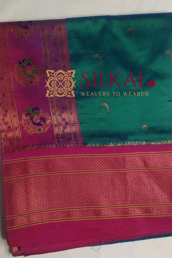 Royal_Paithani_Jari_Butta_Soft_Silk_Saree_SKL03429