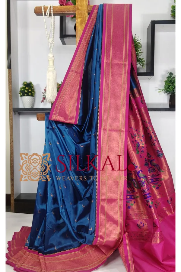 Royal_Paithani_Jari_Butta_Soft_Silk_Saree_SKL03430