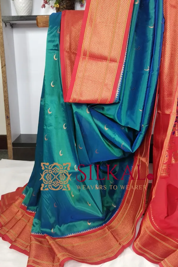 Royal_Paithani_Jari_Butta_Soft_Silk_Saree_SKL03431