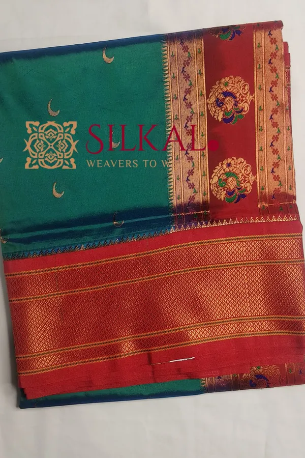 Royal_Paithani_Jari_Butta_Soft_Silk_Saree_SKL03431