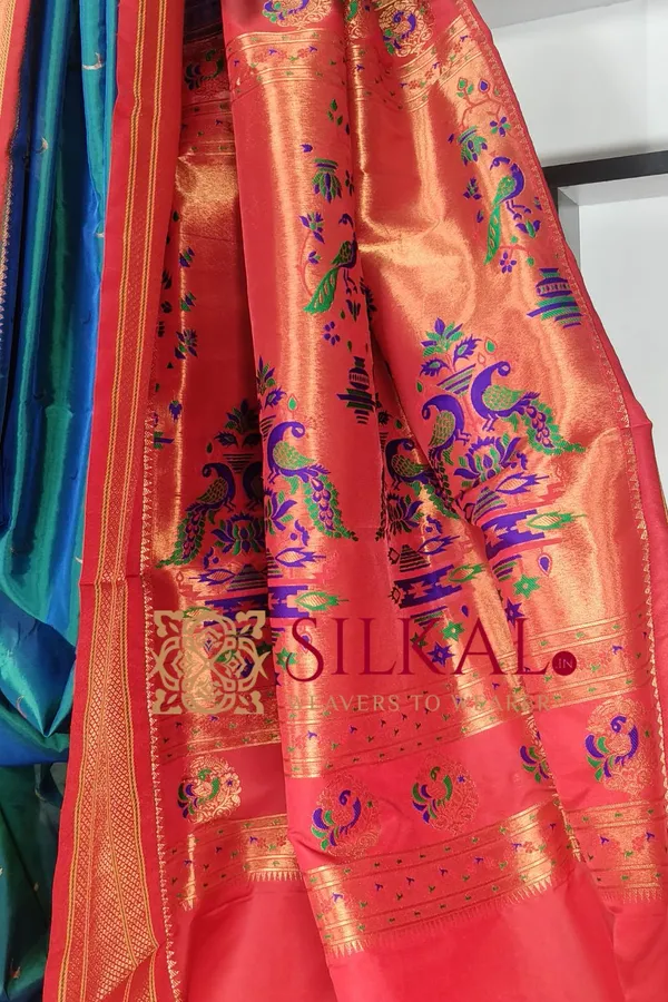 Royal_Paithani_Jari_Butta_Soft_Silk_Saree_SKL03431