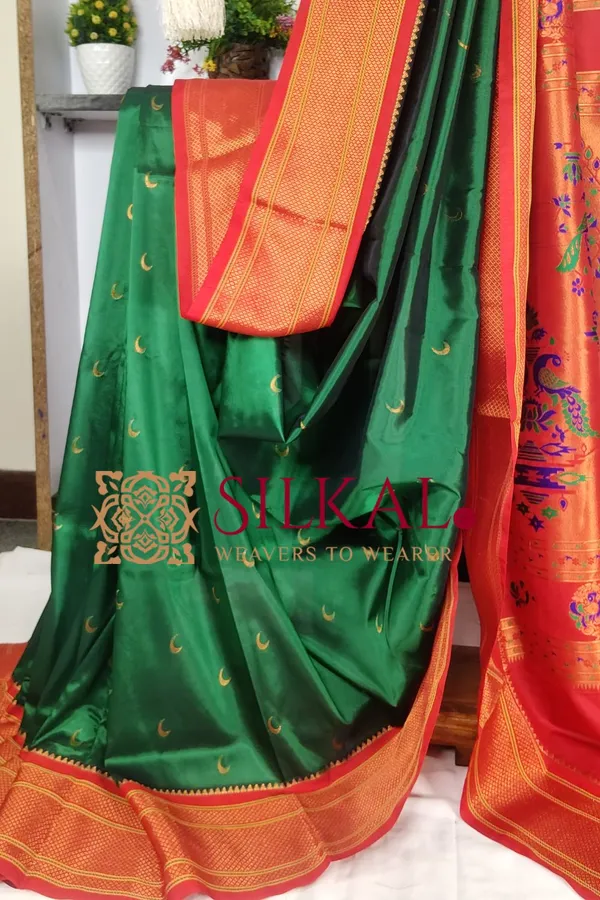Royal_Paithani_Jari_Butta_Soft_Silk_Saree_SKL03432