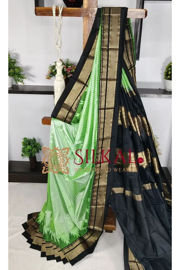 Ilkal_Pure_Silk_Chaduranga_Saree_SKL03742