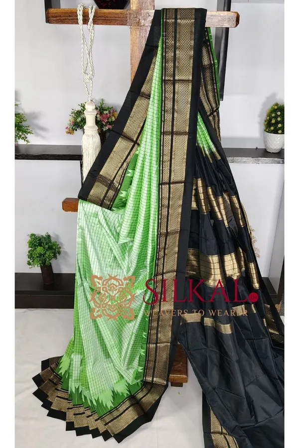 Ilkal_Pure_Silk_Chaduranga_Saree_SKL03742