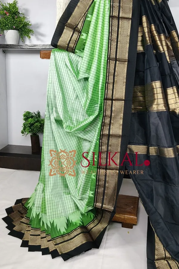 Ilkal_Pure_Silk_Chaduranga_Saree_SKL03742