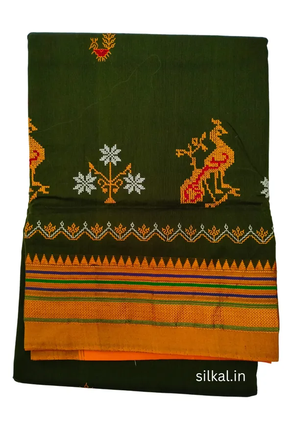 Ilkal_Kasuti_Work_Silk_By_Cotton_Saree_Saree_Code-_SKL1638