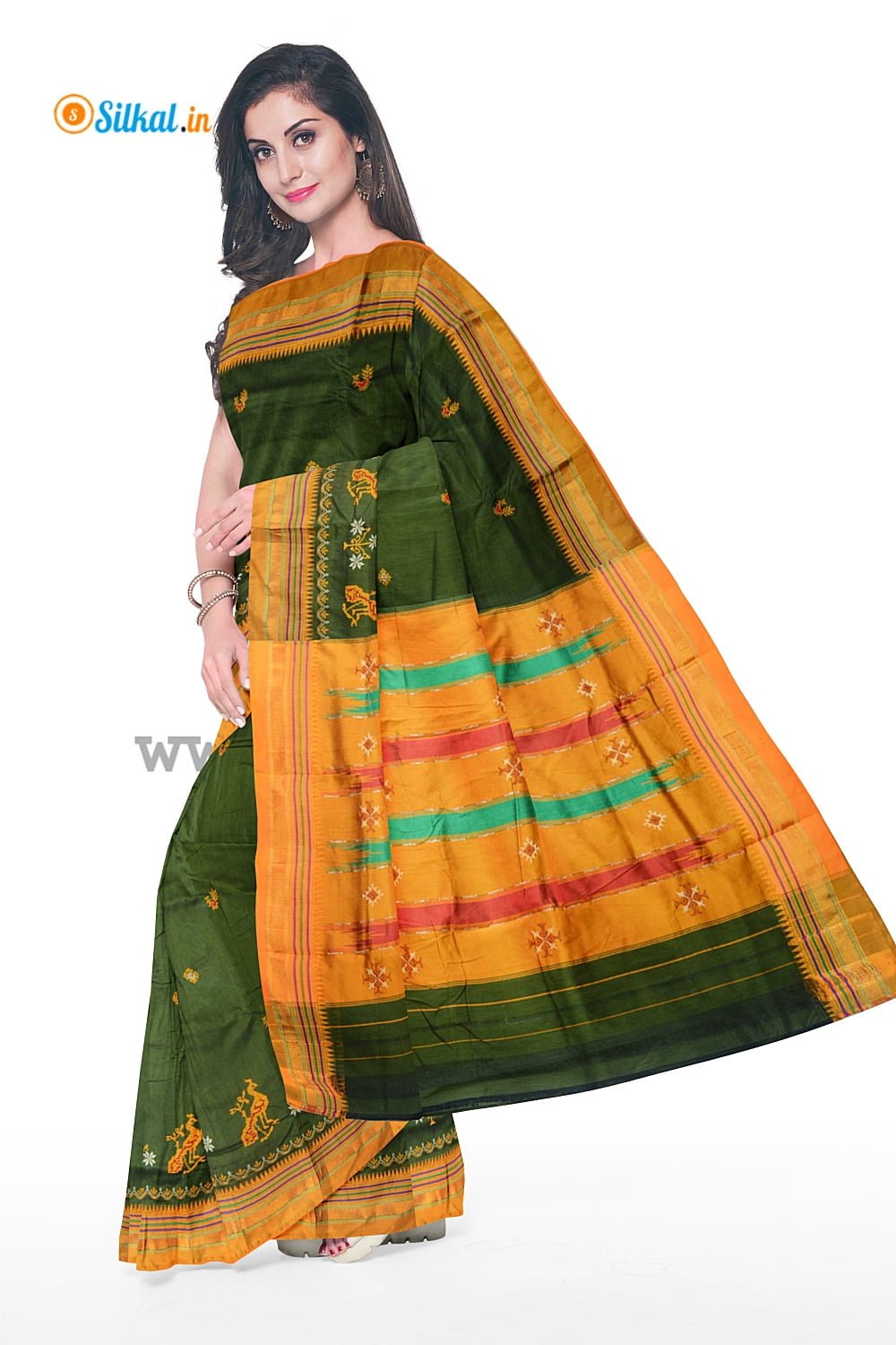 Ilkal_Kasuti_Work_Silk_By_Cotton_Saree_Saree_Code-_SKL1638