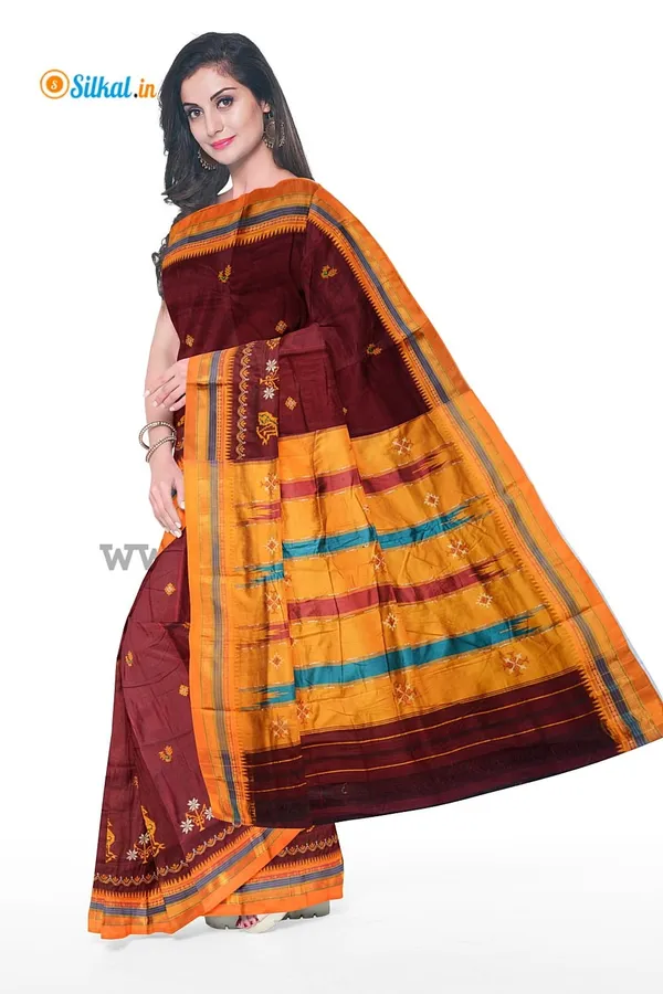 Ilkal_Kasuti_Work_Silk_By_Cotton_Saree_Saree_Code-_SKL1392
